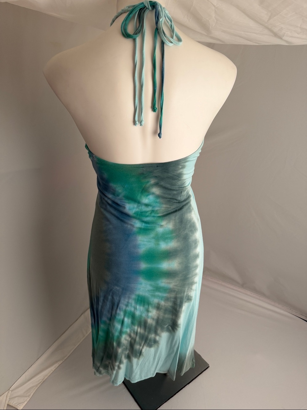 Sky Sabola multicolor tie-dye halter dress M - Picture 3 of 13